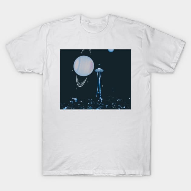 Seatle Synth T-Shirt by lofi_retrowave